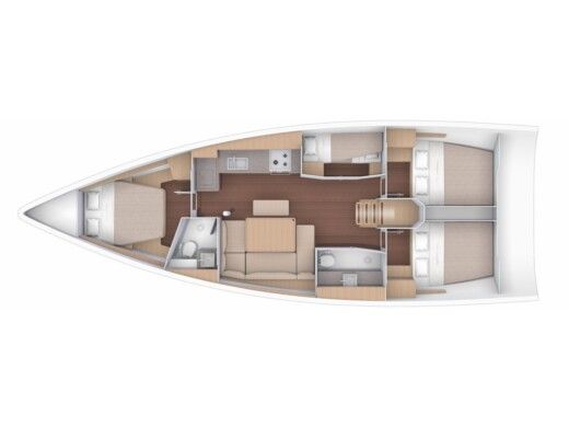Sailboat Dufour Dufour 430 Boat layout
