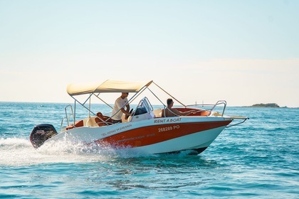 Hire Motorboat Barracuda Orange Funtana