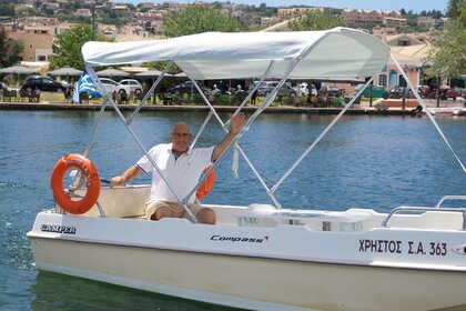 Rental Boat without license  Compass Electric Boat Cephalonia