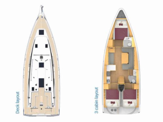 Sailboat Bavaria Cruiser 42 Boat design plan