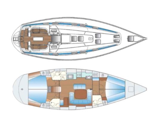 Sailboat Bavaria Bavaria 47 Boat design plan