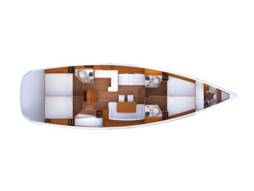 Sailboat Jeanneau Jeanneau 53 Plano del barco