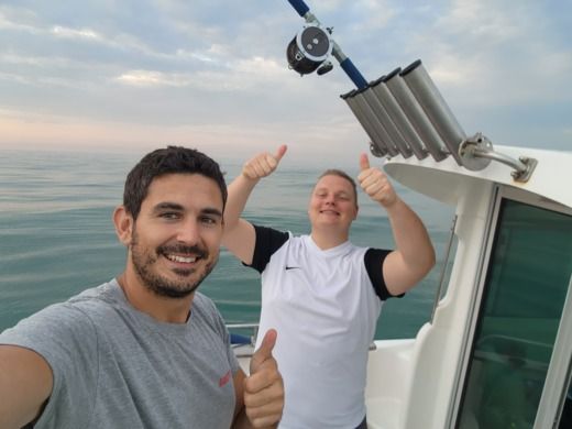 Dieppe Motorboat Jeanneau Merry Fisher marlin 695 alt tag text