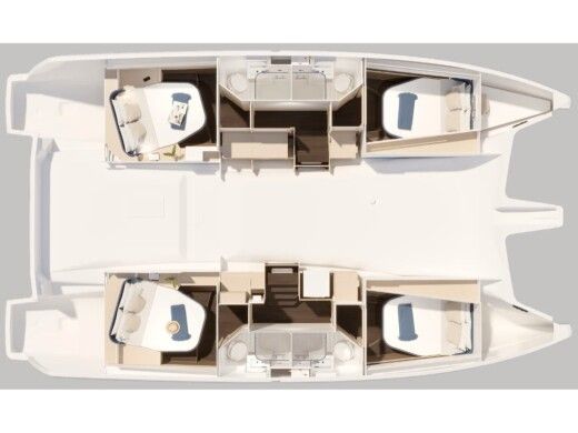 Catamaran  Fountaine Pajot 44  A/C & GEN & WM boat plan