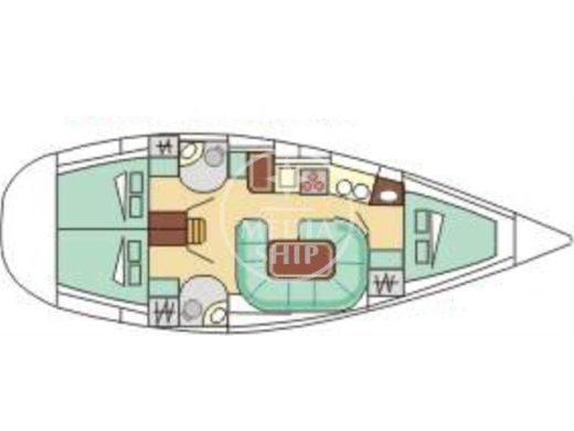 Sailboat Jeanneau Sun Dance 36 boat plan