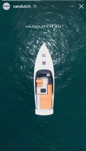 Motorboat Vandutch Marine 40 Plano del barco