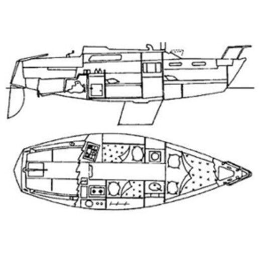 Sailboat Dufour Dufour 1800 Boat design plan
