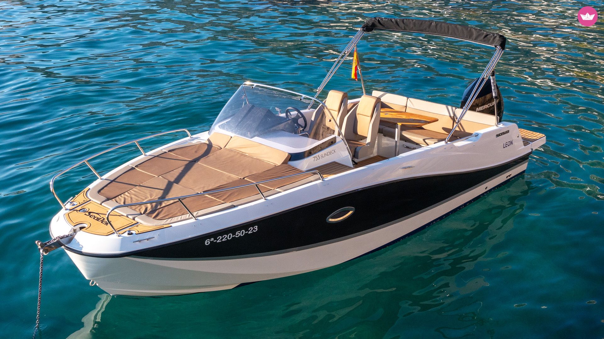 Rent Quicksilver Activ 755 Sundeck Motorboat (2023) in Altea Hills