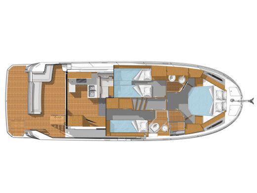 Motorboat Beneteau Swift Trawler 41 Fly Plano del barco