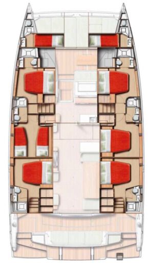 Catamaran Bali - Catana Bali 5.8 Plan du bateau