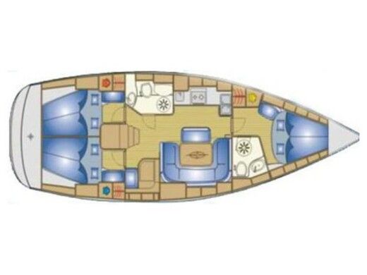 Sailboat Bavaria Bavaria Cruiser 39 boat plan
