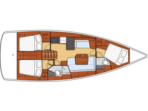 Sailboat BENETEAU OCEANIS 41.1 Plan du bateau