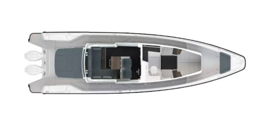 Motorboat Axopar 37XC Cross Cabin boat plan