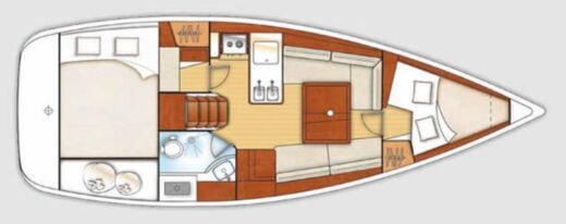 Sailboat Beneteau Oceanis 31 boat plan