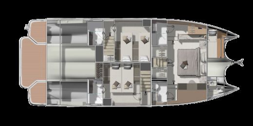 Catamaran Jeanneau m48 boat plan