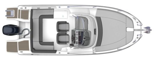 Motorboat Jeanneau Cap Camarat 6.5 / sports tractés Boat design plan