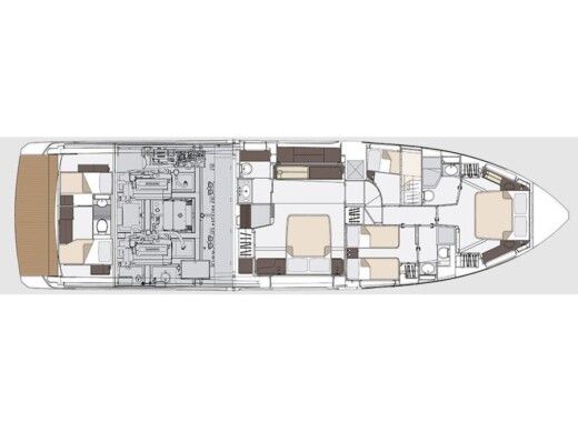 Motor Yacht  Azimut 68 Boat design plan