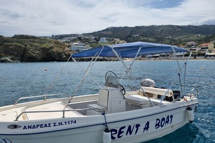 Rental Boat without license  proteus 5.50m 6- 7 persons Agia Pelagia
