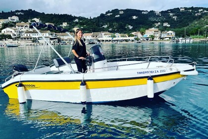 Rental Boat without license  Poseidon Blu Water Corfu