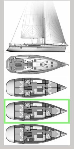 Sailboat Jeanneau Sun Odyssey 44i Boat design plan