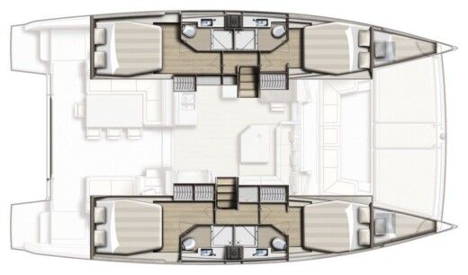 Catamaran Bali - Catana Bali 4.3 Boot Grundriss