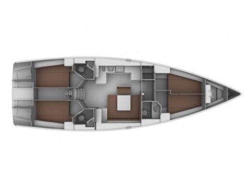 Sailboat  Bavaria 46 Cruiser boat plan