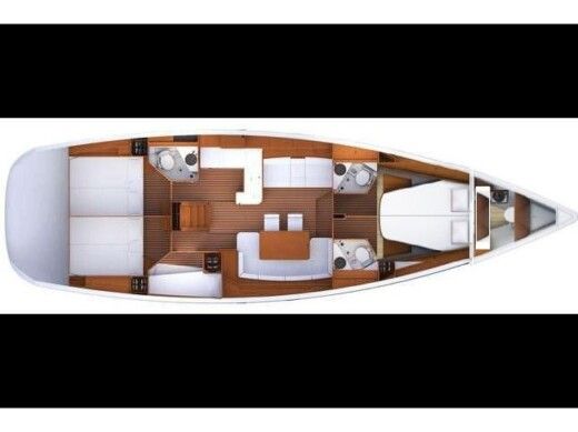 Sailboat Jeanneau Jeanneau 53 Plattegrond van de boot