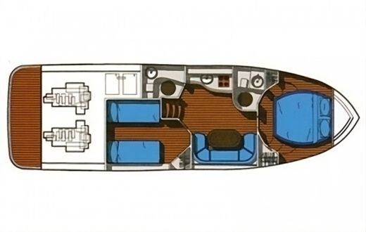 Motorboat Innovazioni progetti mira 37 Planimetria della barca