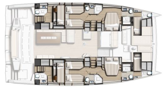 Catamaran CATLANTE 620 Plan du bateau