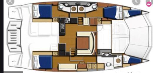 Catamaran leopard 51 PC Boat design plan