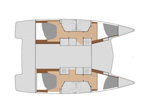 Catamaran Fountaine Pajot Lucia 40 boat plan