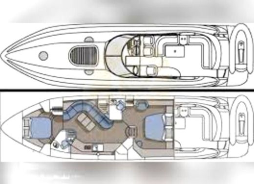 Motor Yacht Sunseeker 56 Predator Boot Grundriss