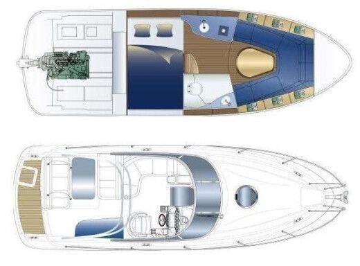 Motorboat Bavaria 25 Sport Boat design plan