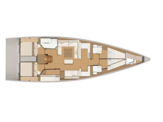 Sailboat Dufour Dufour 56 Exclusive Plan du bateau