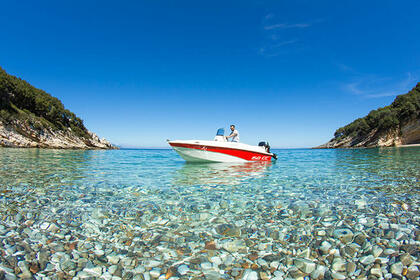 Location Bateau sans permis  Compass Compass 150CC with Mercury 30hp four stroke engine Ithaque