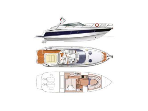 Motorboat Cranchi Endurance 41 boat plan