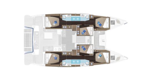 Catamaran Lagoon lagoon 51 Boat design plan