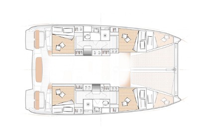 Aluguel Catamarã Excess Excess 11 - 4 + 1 + 1 cab. Skradin
