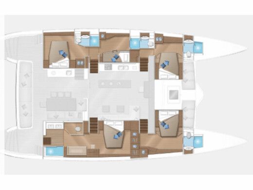 Sail Yacht Lagoon Lagoon 620 Boat layout