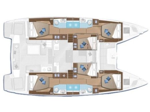 Catamaran Lagoon Lagoon 50 boat plan