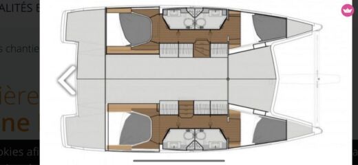 Catamaran Fountaine Pajot Lucia 40 Année 2020 Boat design plan