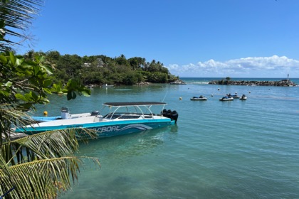 Hire Motorboat Fountain Poker run 42 Le Gosier