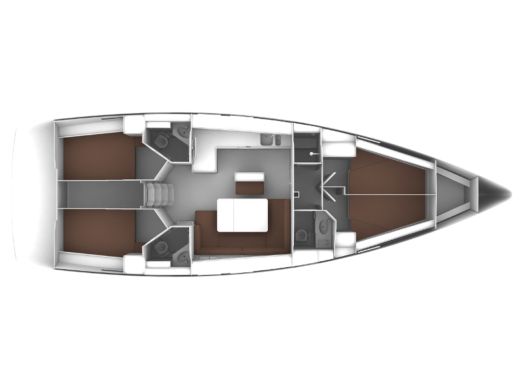 Sailboat BAVARIA 46 CRUISER Plan du bateau