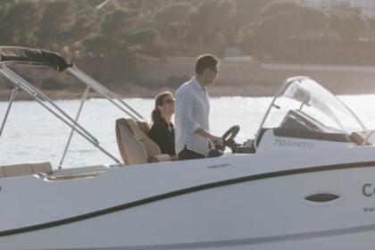 Verhuur Motorboot Quicksilver Activ 755 Sundeck Tossa de Mar