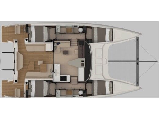 Catamaran  Nautitech 44 boat plan