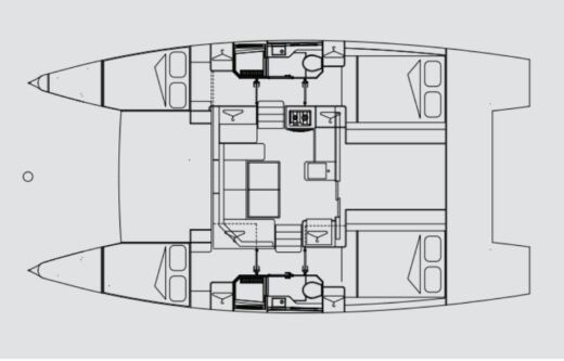 Catamaran Aventura Catamarans Aventura 37 Plan du bateau
