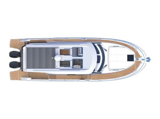 Motorboat  Antares 11 Fly Planimetria della barca