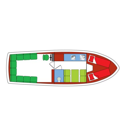 Motorboat Palan Sport 950 OK Planimetria della barca