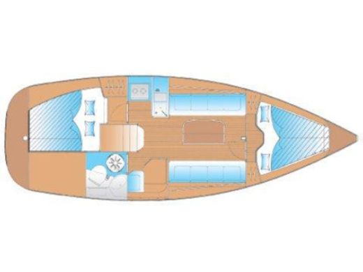 Sailboat Bavaria  Bavaria 30 boat plan