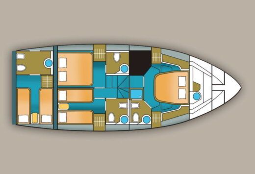 Motor Yacht Posillipo Technema 60 Σχέδιο κάτοψης σκάφους